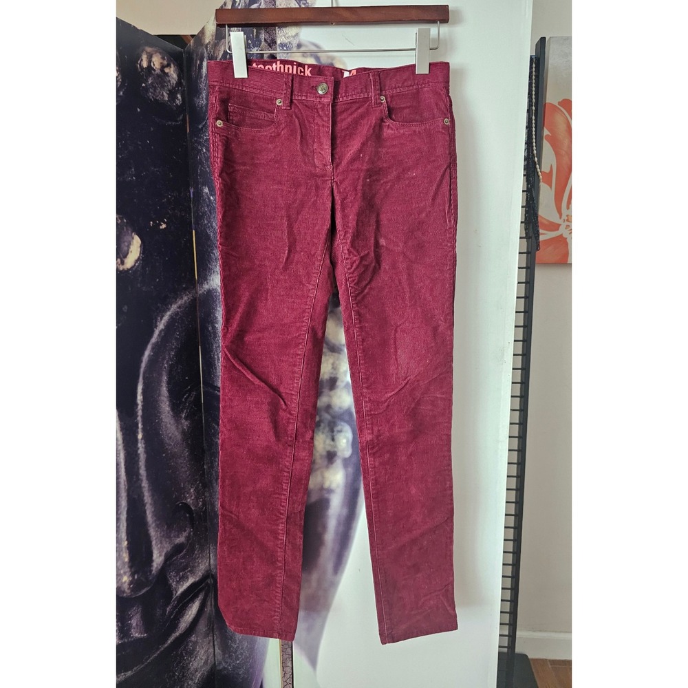 Crewcuts Toothpick Corduroy Pants Kids Size 14‎ Maroon